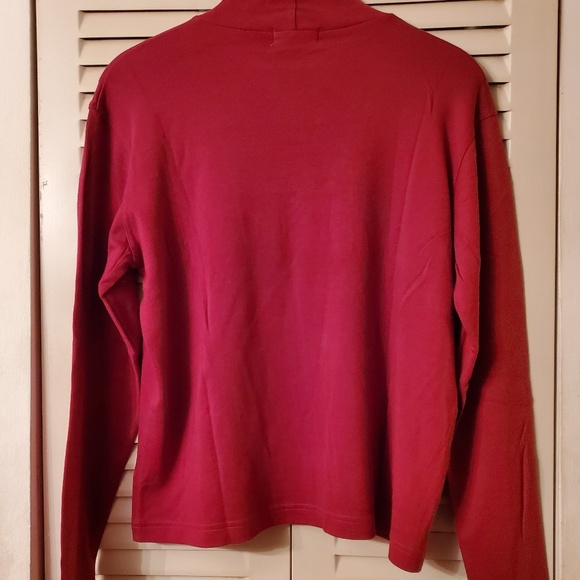 *SOLD*Jones New York Sport Red MockTurtleNeck - Picture 5 of 6